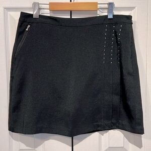 Izod Black Skort Golf Skirt Size 10 NWOT